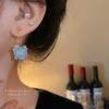 Silver Needle Pearl Flower Tassel Earrings Retro Sweet Temperament Earrings Fashion Versatile Premium Earrings Women