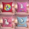 Fantasy Magical Unicorn Cushion Cover Premium Comfort Reversible Pillow Cove Two In One Design for Any Room Car Interior