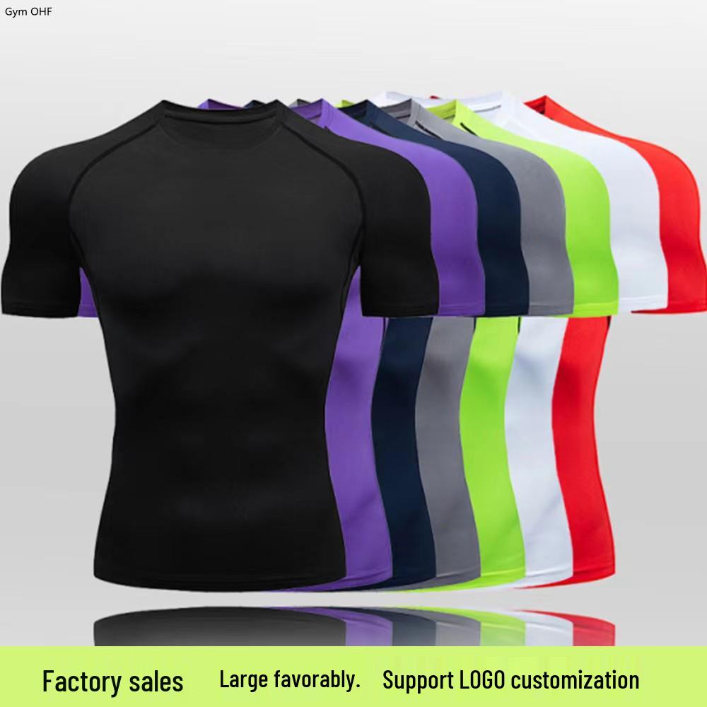 

Men s Quick-Dry Tight-Fit Compression Sports T-Shirt 2XL