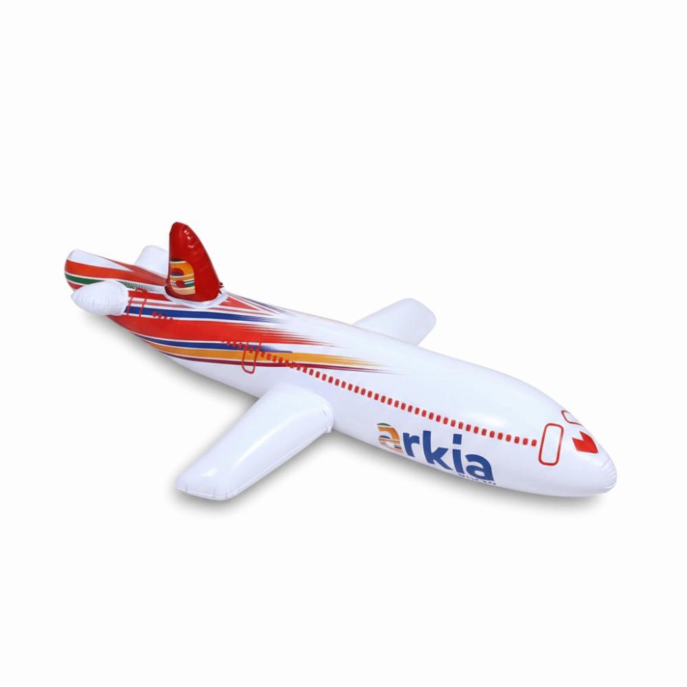 2 Colors Inflatable Airliner Toy PVC Inflatable Airliner Inflatable Cartoon Plane  Outdoor Sports