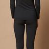 L Affair soLid reLaxwear Top And Bottom Set bLack Lwrfk493 Bk