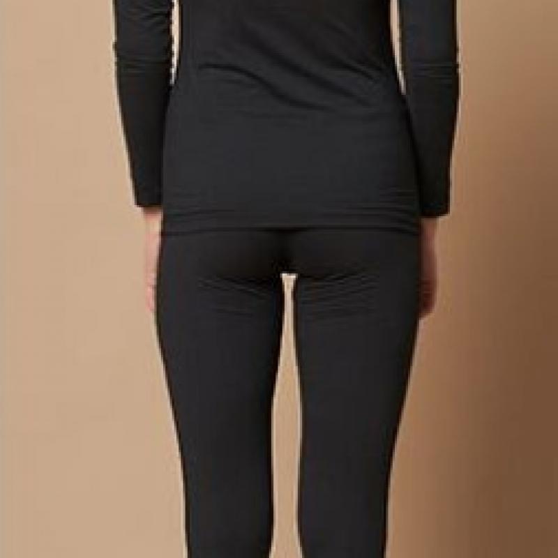 L Affair soLid reLaxwear Top And Bottom Set bLack Lwrfk493 Bk