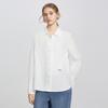TaTu Women's Elegant Loose Long-Sleeve Lapel Shirt