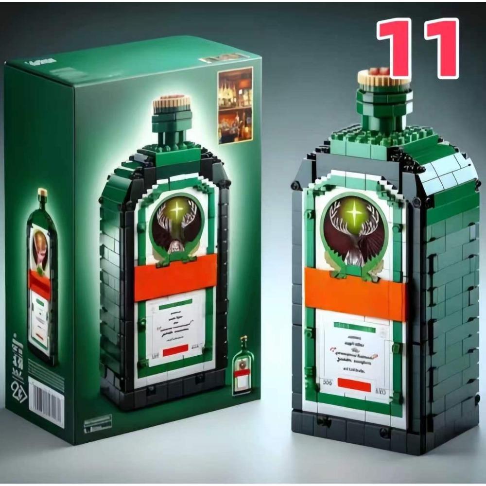 Baustein Whiskeyflasche Flasche Baustein Unternehmen Geschenk Firma Gedenk- Ausländische Weinflasche Schmuckstück Simulation Baustein
