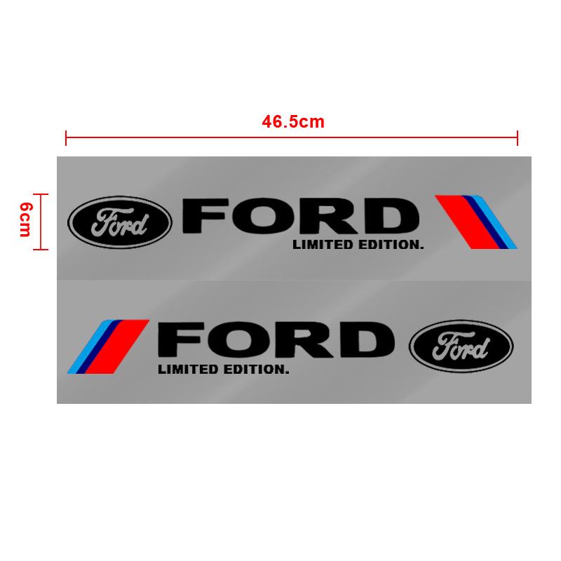 2 stuks Auto Zijdeur 3D Sticker Badge Decal Decoratie Voor Ford Focus Mk2 Party Mk3 Ranger Mondeo Mk4 Fiest