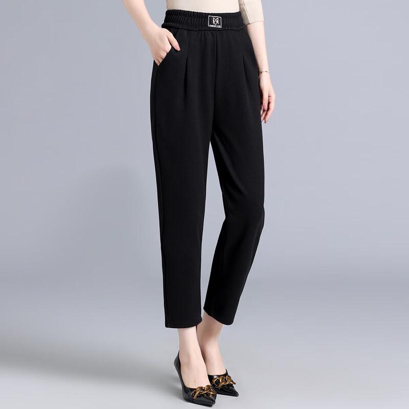 

Qianlian Mid-Aged Women s Elastic Waist Casual Pants XL