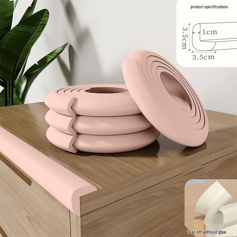 Soft Foam Edge and Corner Anti-Collision Protection Strip for Table, Window, Door, and Sill
