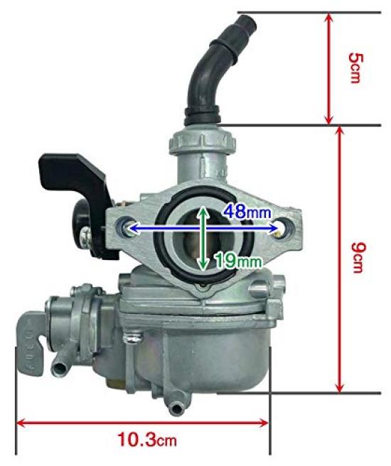 Big Carburetor for Super Cub Keihin PB16 compatible with Cub manual Towel Set 50/70/90, equivalent, PZ19, 90, operation. [Microfiber Included]
