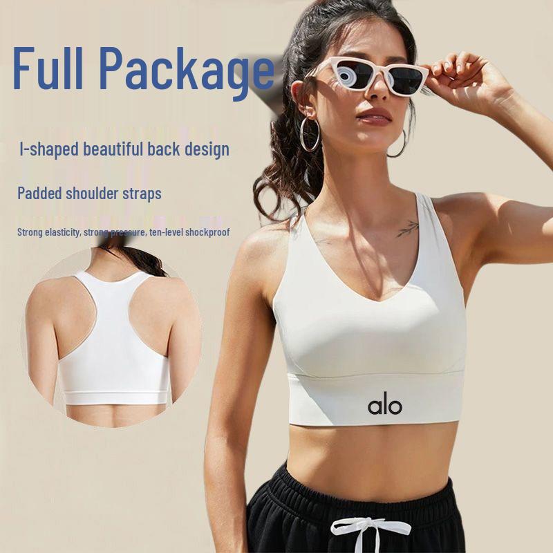 Women's Medium-High Intensity Running Sports Bra with Chest Pads