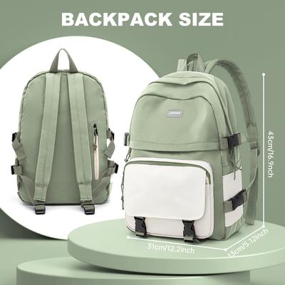 School Backpack Teenager Girls Backpacks Women'S Casual School Bag Unisex College Backpack, Laptop Backpack 14'' Leisure Daypack