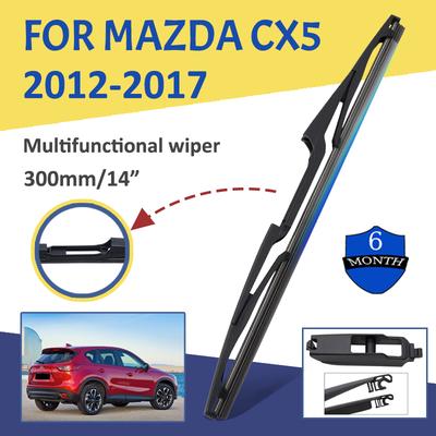 14" Car Rear Windshield Soft Rubber Wiper HD Quiet Automotive Wiper Car Accessories For Mazda CX5 2012-2017