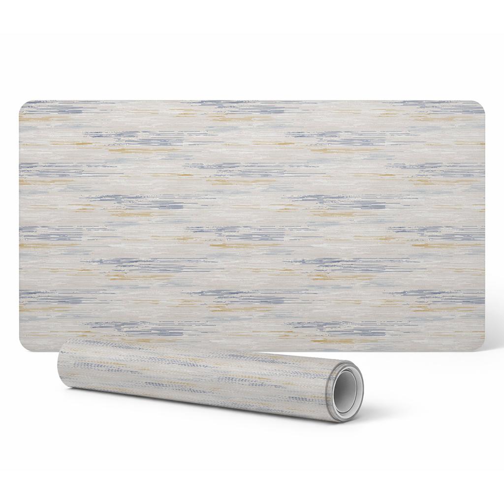 Elegant Decorative Desk Pad Pastel Horizontal Lines 120x60 Cm