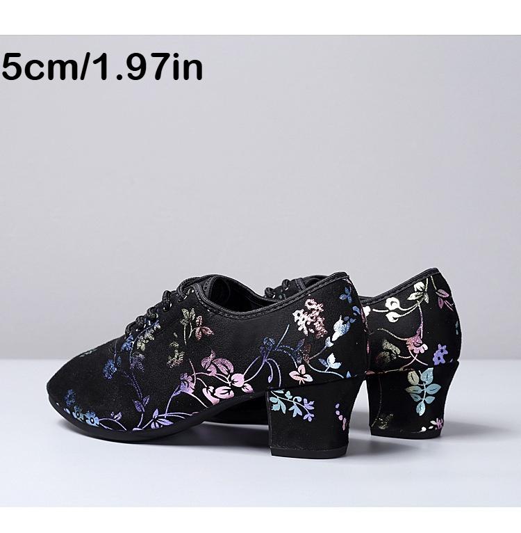 

Women s Ballroom Dance Shoes Tango Elegant Wedding Party Shoes 5CM Adult Social Dance Modern Dance 34 чёрный