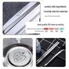 LuFengLai 304 Stainless Steel 6-Compartment Meal Tray Set with Bowl, Chopsticks, Spoon (5 Sets)