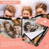 1pc Customized Blanket Your Design Logo Family Photo Print Warm Smooth Blanket Custom for Lover Dad Mom for Winter New Year Gift