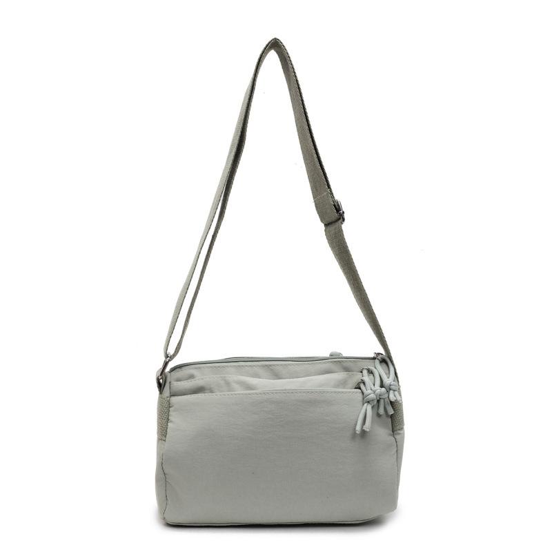 

Fashion new Japanese canvas small square bag Oxford cloth casual multi-pocket messenger bag trendy men s and women s mobile phone satchel