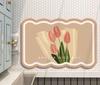 Bathroom floor mat diatom mud absorbent soft pad bathroom door non-slip foot pad household toilet door quick-drying floor mat