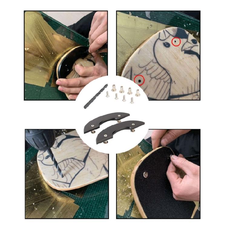 Plastic Longboards Deck Bottom Guard Skateboard Deck Guards Protector Protection Board Fine Grinding Edge Protection Tool