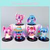 Stitch Pvc Figurine Collectible Toy With Assembly For Couple Gift