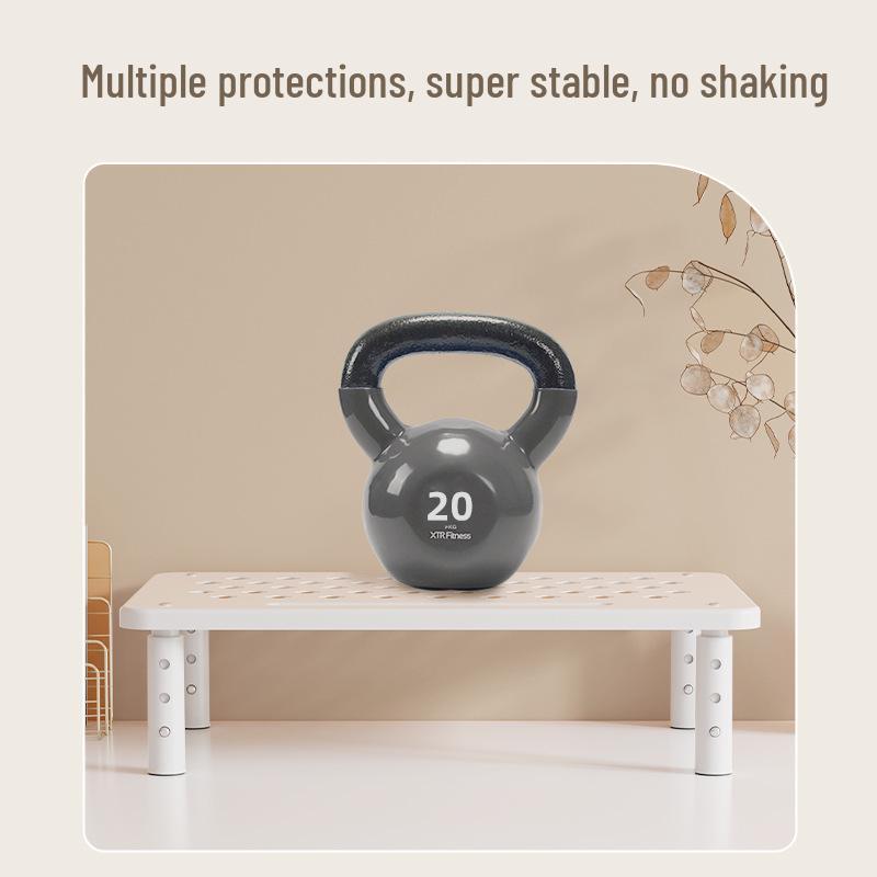 Verstellbarer Metall-Schreibtisch-Monitorständer mit Stauraum