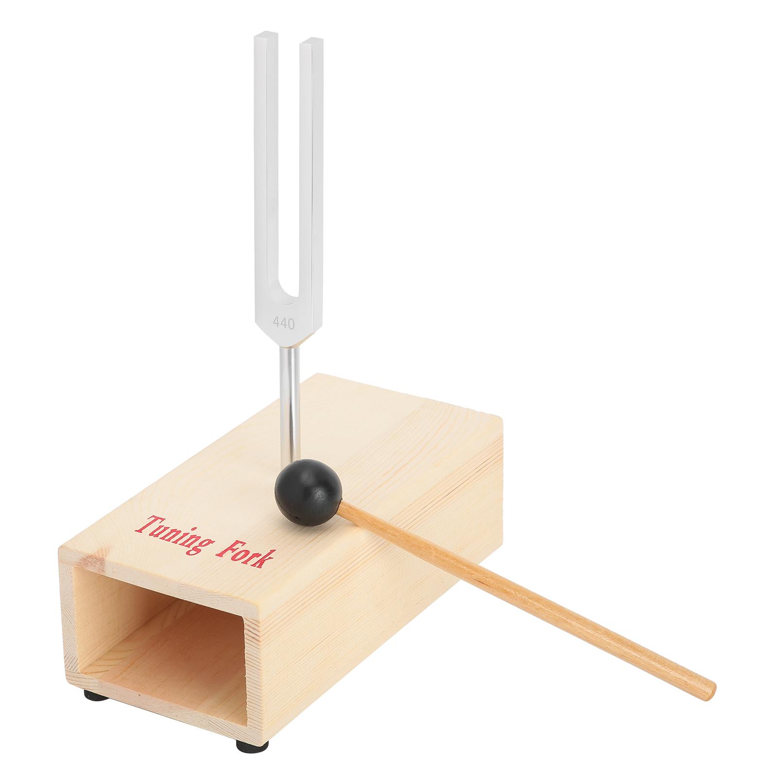 440Hz Tuning Fork Set Aluminium Alloy Hammer Pressure Relieve with Resonating Body