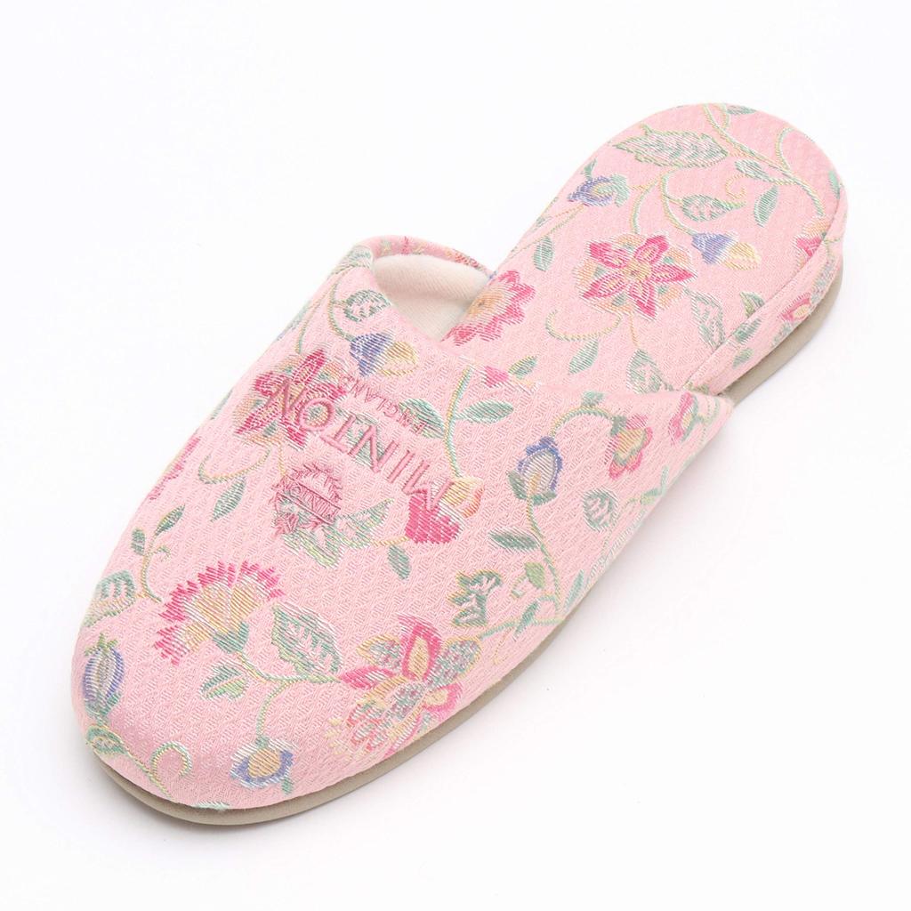 Minton Basic Jacquard Haddon Hall Hanging Slippers (Pink)