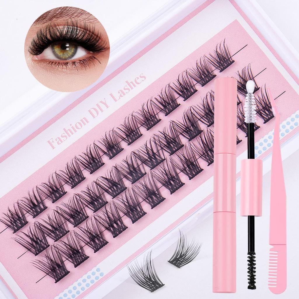 European & American DIY Cluster Faux Eyelashes - Dense & Natural-Looking