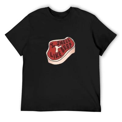 Ich rieche nach Rindfleisch VINE T-Shirt Tierprint für Jungen personalisiertes T-Shirt lustige Geschenke Kleidung für Männer