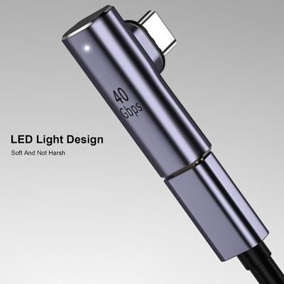 Type-c Magnetický Adaptér Usb 4.0 C Samec na Type-c Samice Konvertorový Kabel Magnetický Kolík 40gb