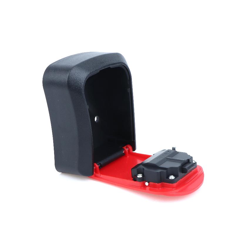 Wall Mounted Key Safe Box 4 Digits Password Lock High Durability Anti-Pry Key Keeper for School Apartment Entrance