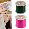 1 Roll 0.8MM Elastic Thread Strong Stretchy Flat Design Elastic Line Beaded Rope Jewelry Accessories for Adults