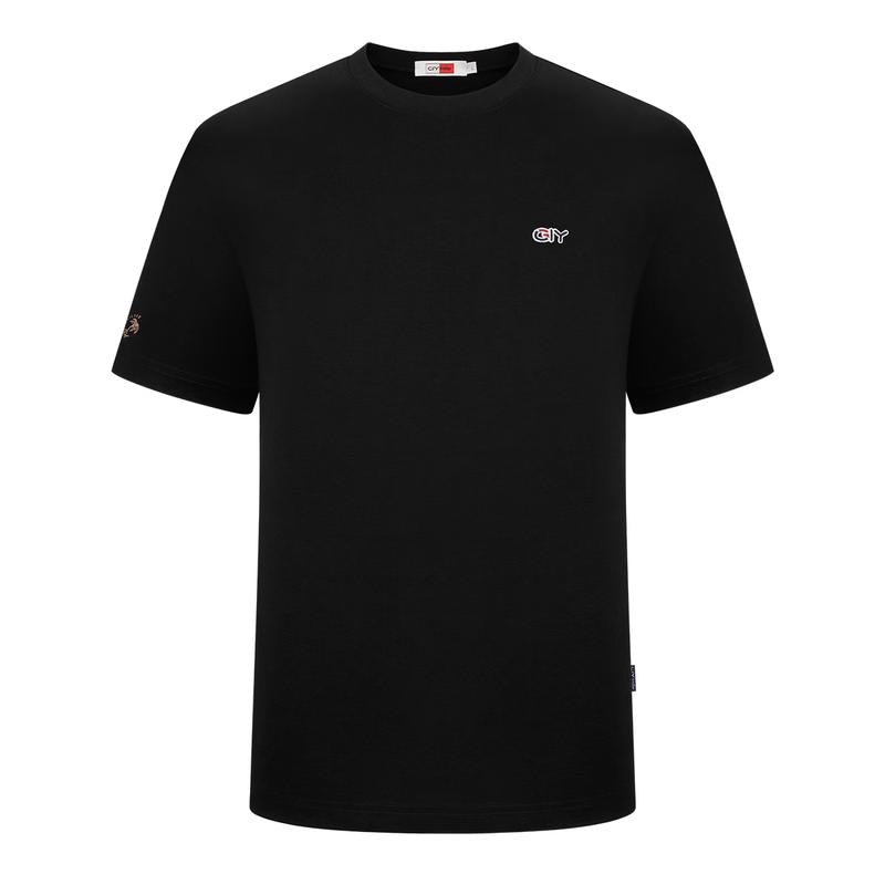 Goldlion Men s Summer Fashion Embroidered Round Neck Short Sleeve T-Shirt L
