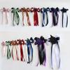 Set of 8 Nuptial Car Adornment with Ribbons Beautiful Silk Bowknot Auto Glasses Adornment for Matrimonial Ceremony