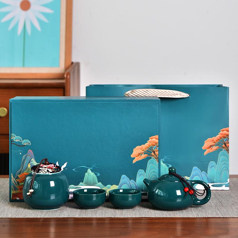 Creative new Chinese style Guochaofeng Kung Fu tea set company annual meeting to send customers business gifts