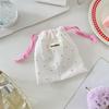 Cute Small Coin Purse Case Drawstring Bag for Women Girls Jewelry Lipstick Cosmetic Storage Pouch