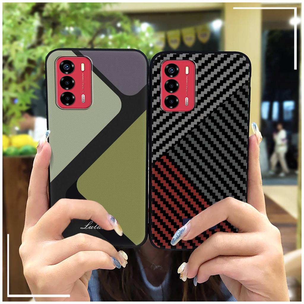 Handytasche Komplettschutz Handyhülle Für ZTE Blade V40 Vita/A72 TPU Schmutzabweisend Wasserdicht Modisches Design Rückseite Niedlich