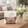 Decorative Tissue Dispenser Retro Style Napkin Storage Box Butterfly Tissue Holder  Hotel