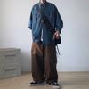 2024 Spring and Autumn Pu Handsome Coat Men's Ins High Street Fashion Brand Hong Kong Style Japanese Harajuku Style Korean Style Trendy Loose Jacket