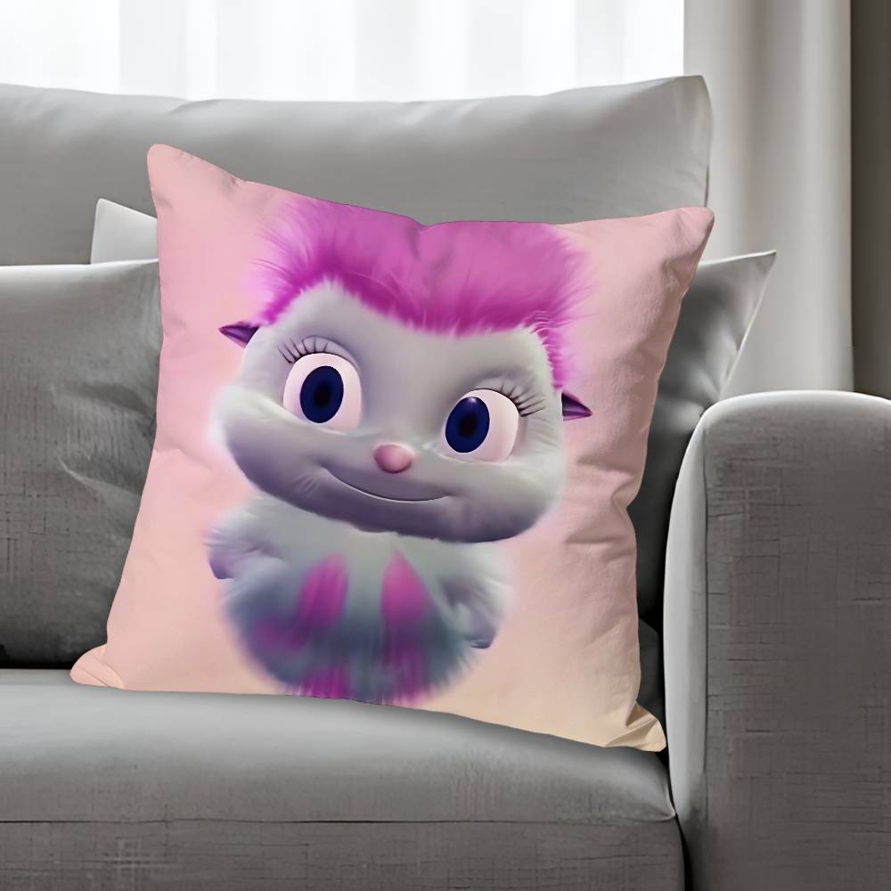 Cute Funny BBibblesS Pillow Cases for Bedroom Living Room Sofa Home Decor Polyester Cushion Cover with Zipper