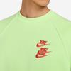 Nike Sweatshirts Men's Green Crew Neck Moderate Regular DD0883-383