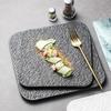 Nordic Square Ceramic Flat Dinner Plate