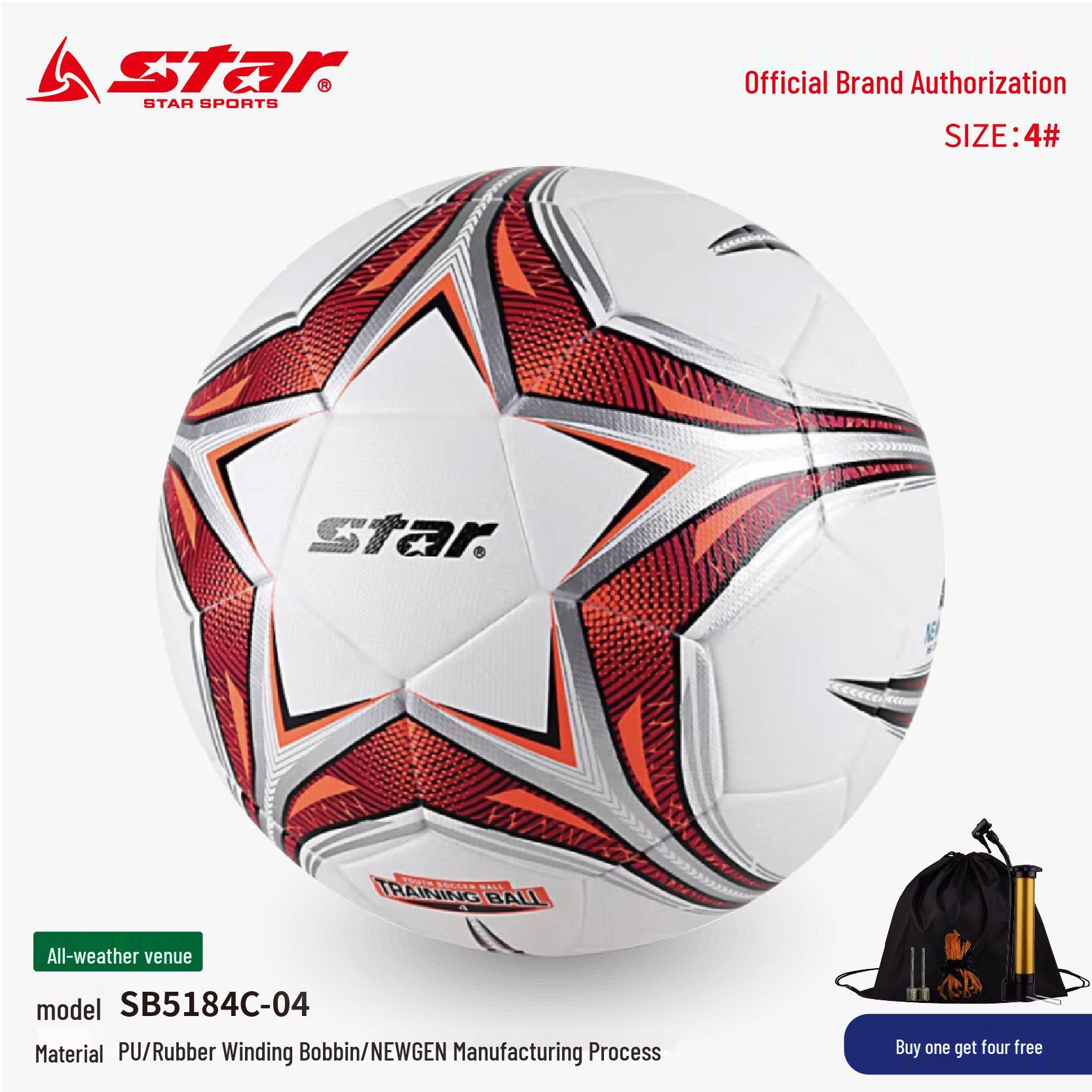 STAR Football SB5185C Size 5: Hot-Stitched Training Ball for Adults, Teens, and Kids Default Option
