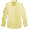 Polo Logo Embroidered Single-Breasted Long Sleeve Shirt Men Shirts Yellow 710968915-011