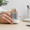 Masa İçin Masa Düzenleyici Kalemlik, 3D Baskılı Minimalist Kurşun Kalem Kırtasiye Masaüstü Kırtasiye Saklama Kupası, Makyaj Fırçası Ofis Makyaj Masası
