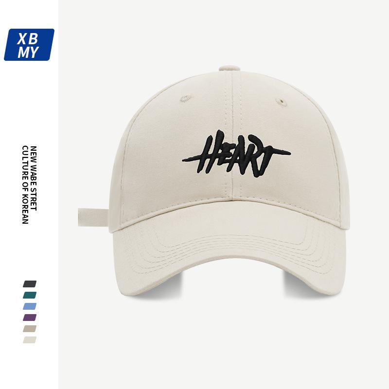 Baseball Cap Heart Letter Hat Female Face Small Design Sense Spring and Summer Shade Cap Female