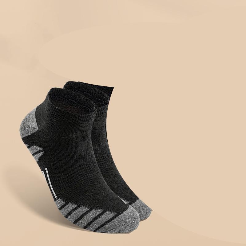 

10-1 пара носков, мужские студенческие модные спортивные носки-лодочки, влагоотводящие и удобные носки с неглубоким вырезом, подходят для всех сезонов 5 pairs чёрный