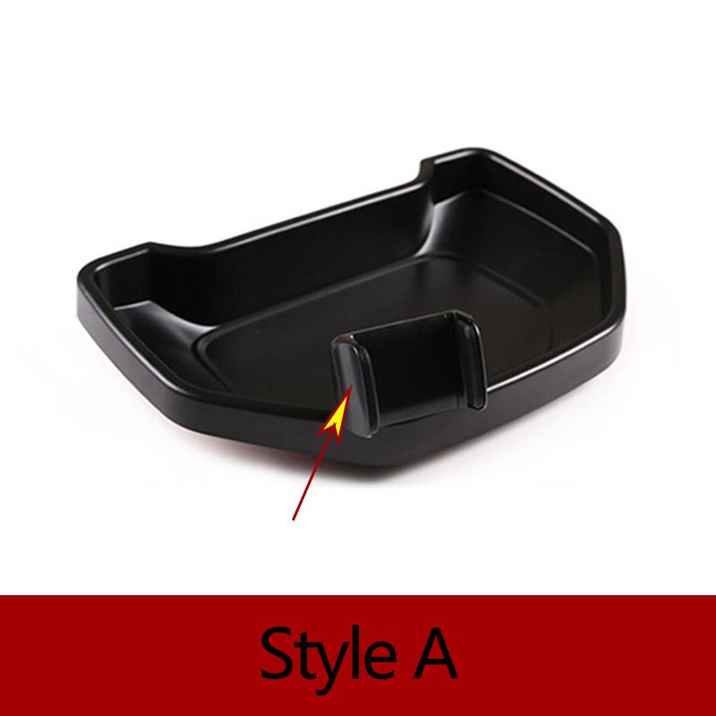 ABS Black Car Dashboard Phone Holder Storage Box Phone Holder Tray For Toyota Tundra 2014-2026 Car Accessories