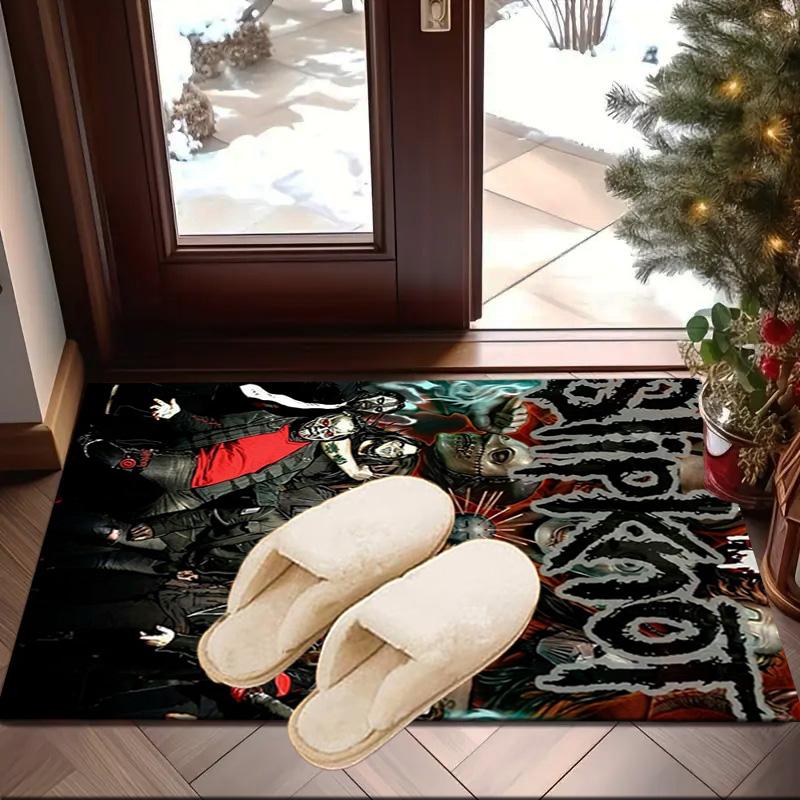 Rock music Slipk-not  Carpet, Chair Rug,Rug for Office Bedroom living rooms, Doormat decor Fan Gift Christmas Gift