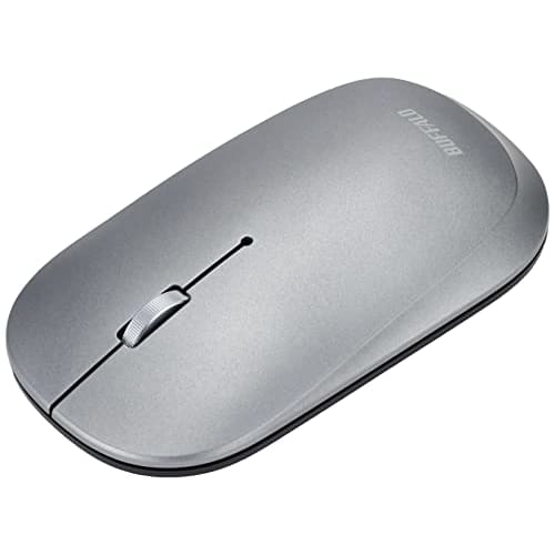 Buffalo Wireless Mobile Mouse Bluetooth FLEXUS Thin and Light 3 Button Wireless Quiet BlueLED MIL Standard Compliant DPI Switching (600/1200) Equipped