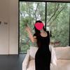 European & American Sexy Backless Bodycon Dress: Women's Slim Fit Summer Slit Wrap Long Dress